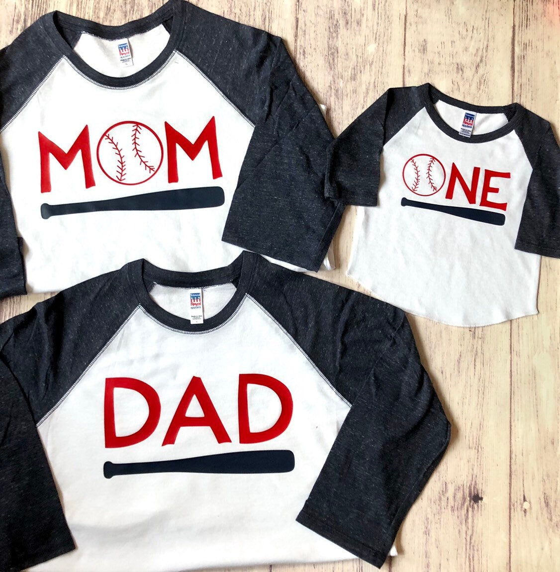 Baseball Family 1st birthday shirts, First Birthday Family Shirts, Customizable Family Birthday Party Shirts