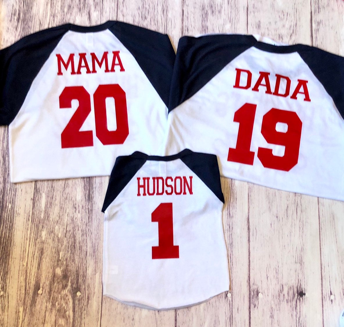 Rookie of the Year 1st Birthday Family Baseball Shirts, Mom and Dad Rookie of the Year Shirts