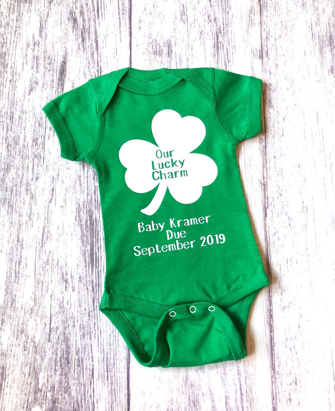 St. Patrick's Day pregnancy announcement