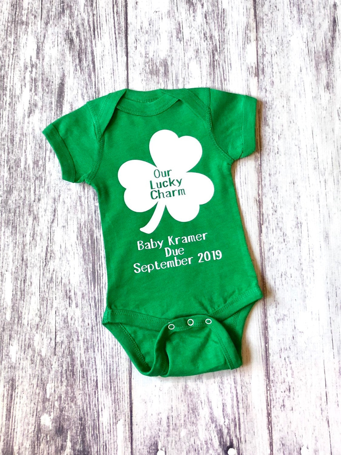 St. Patrick's Day pregnancy announcement