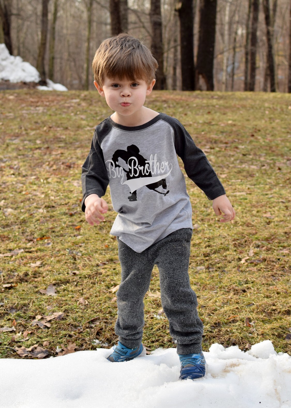 Hockey Big Brother Shirt, Pregnancy Announcement Gift, Pregnancy Reveal