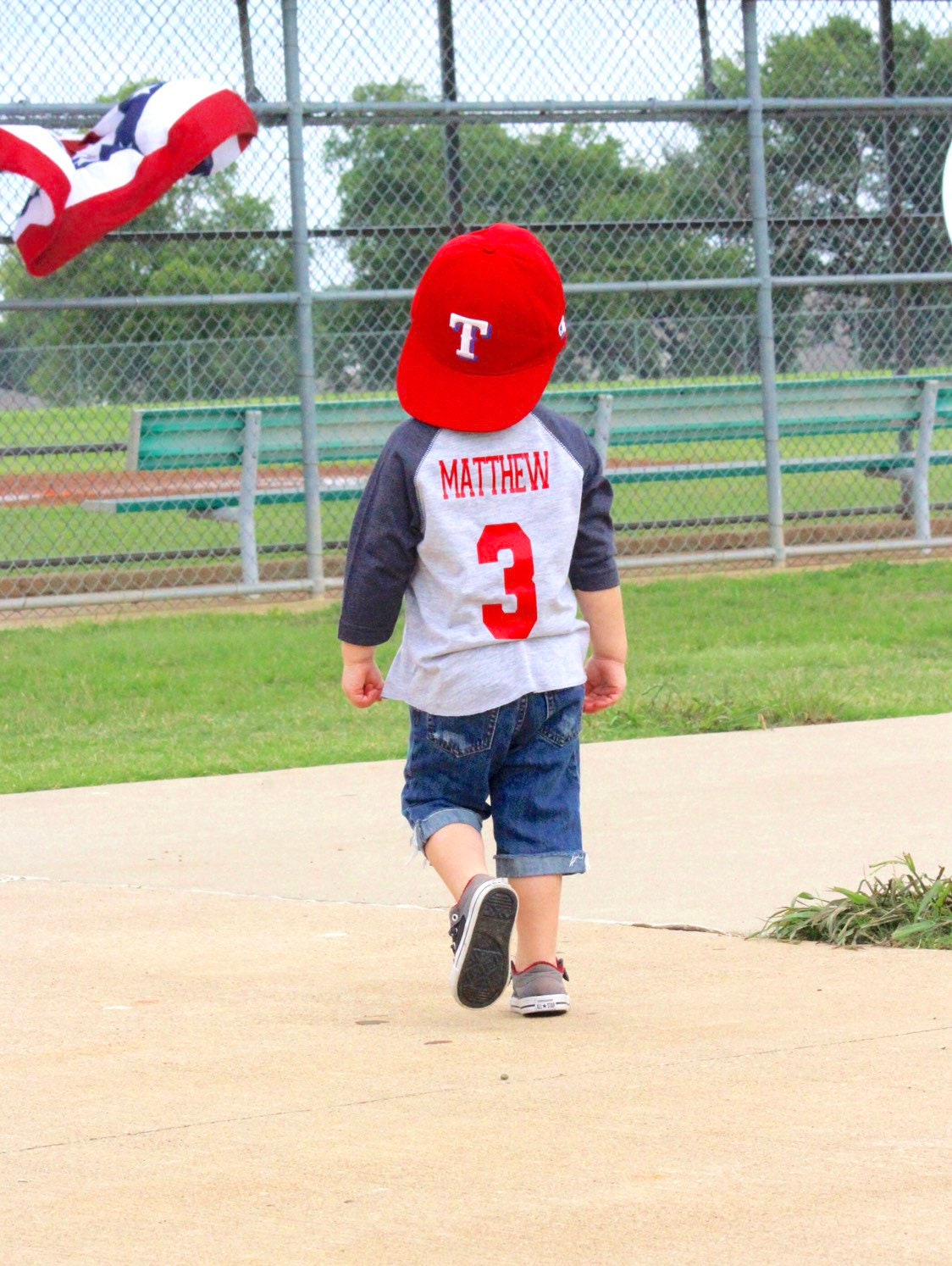 3rd Birthday All-Star Baseball Jersey Shirt – Toddler Boys Sports Birthday Tee – Age Three Baseball Party Outfit – Custom Name & Number