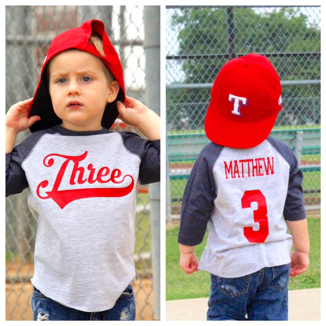 3rd birthday Sports Jersey Shirt, Gift for Boys, Baseball Birthday, All Star Sports Party, Third Bday Tee, Three Shirt