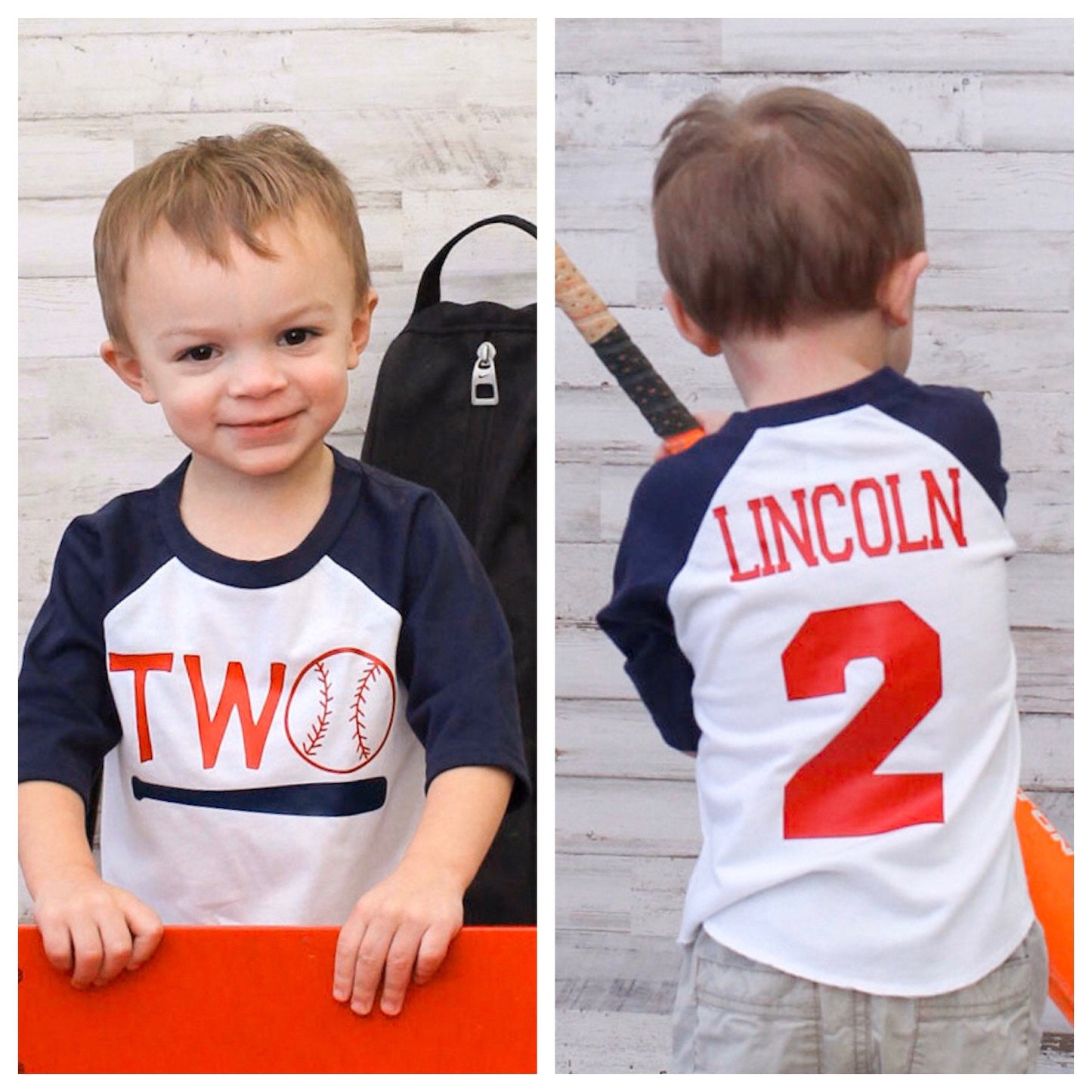 2nd birthday baseball shirt