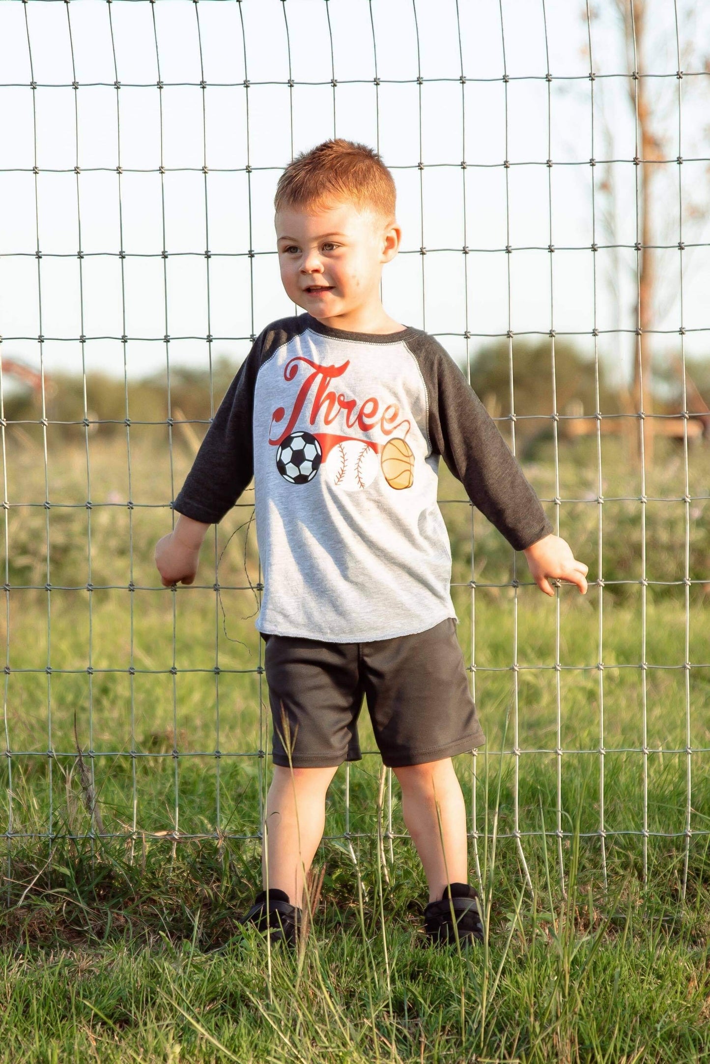 Sports Birthday Shirt, 3rd Birthday Outfit, Personalized Sports themed youth birthday shirt, All Star Sports Birthday Theme