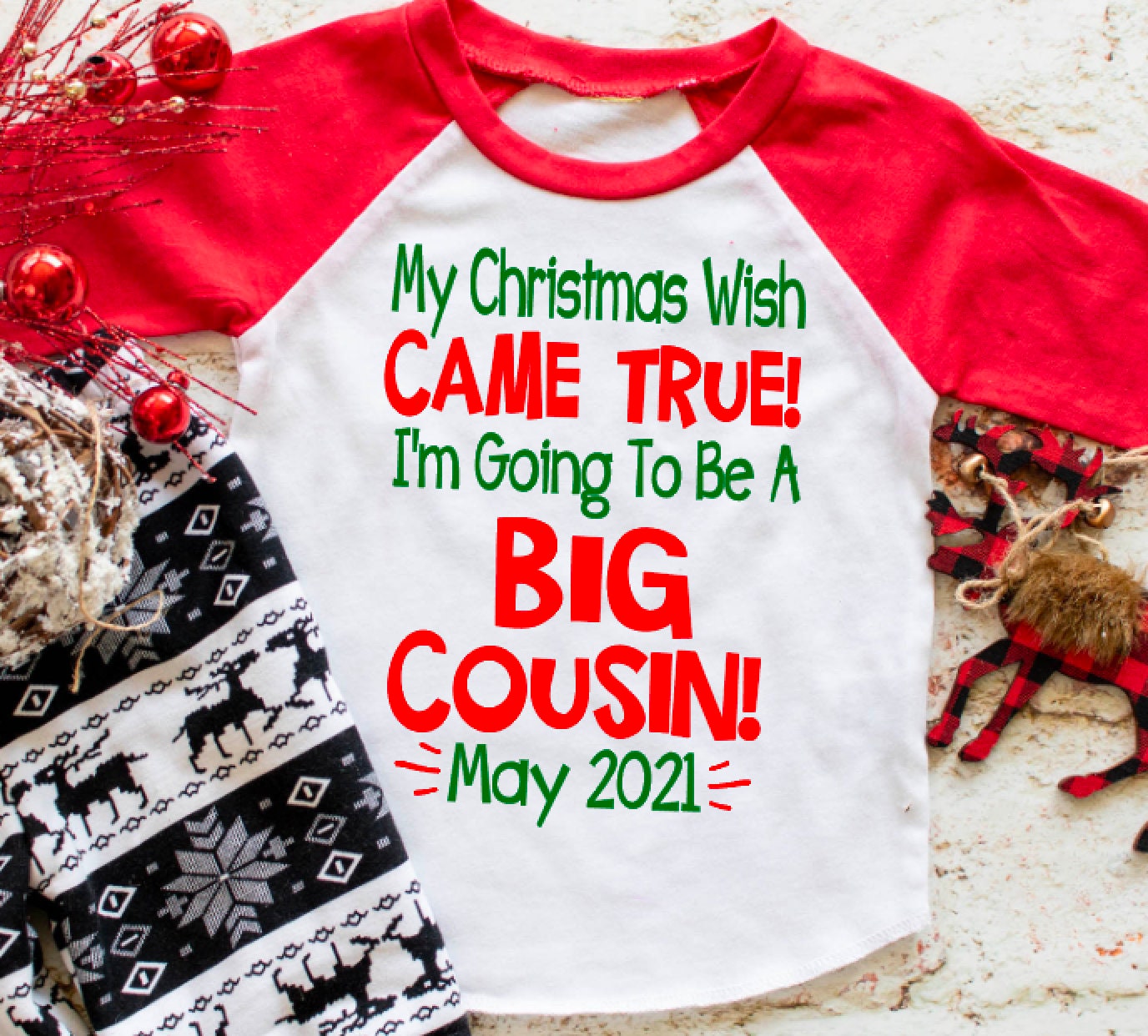 Christmas Pregnancy Announcement shirt