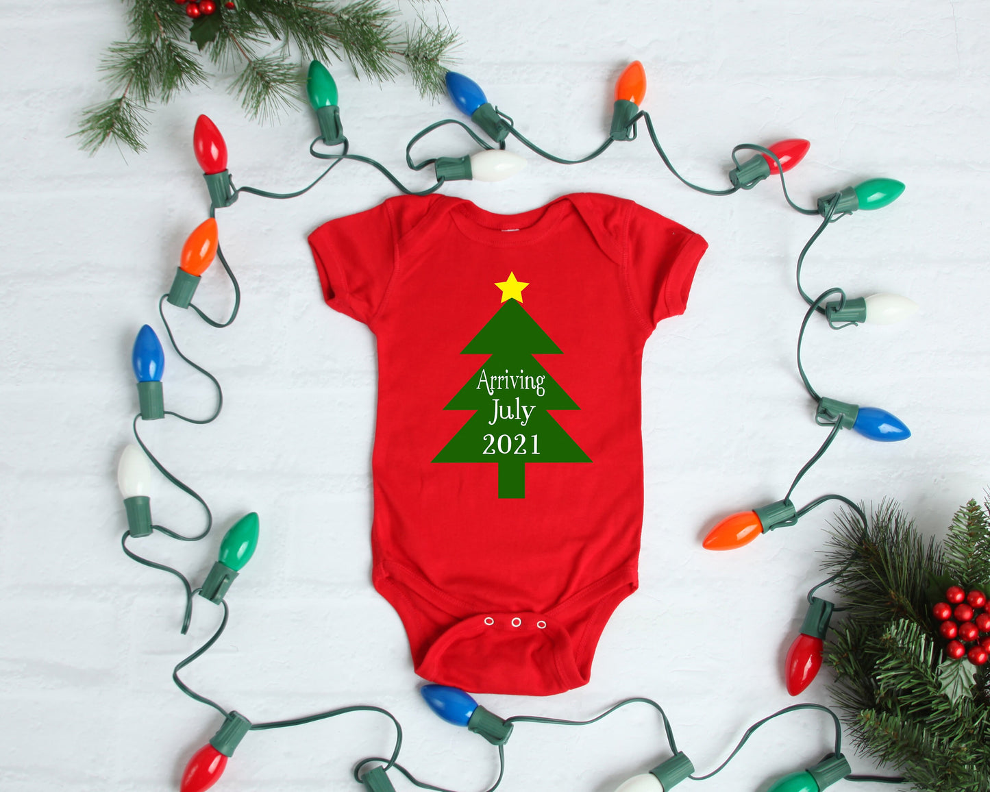 Christmas Pregnancy Announcement Photo Prop