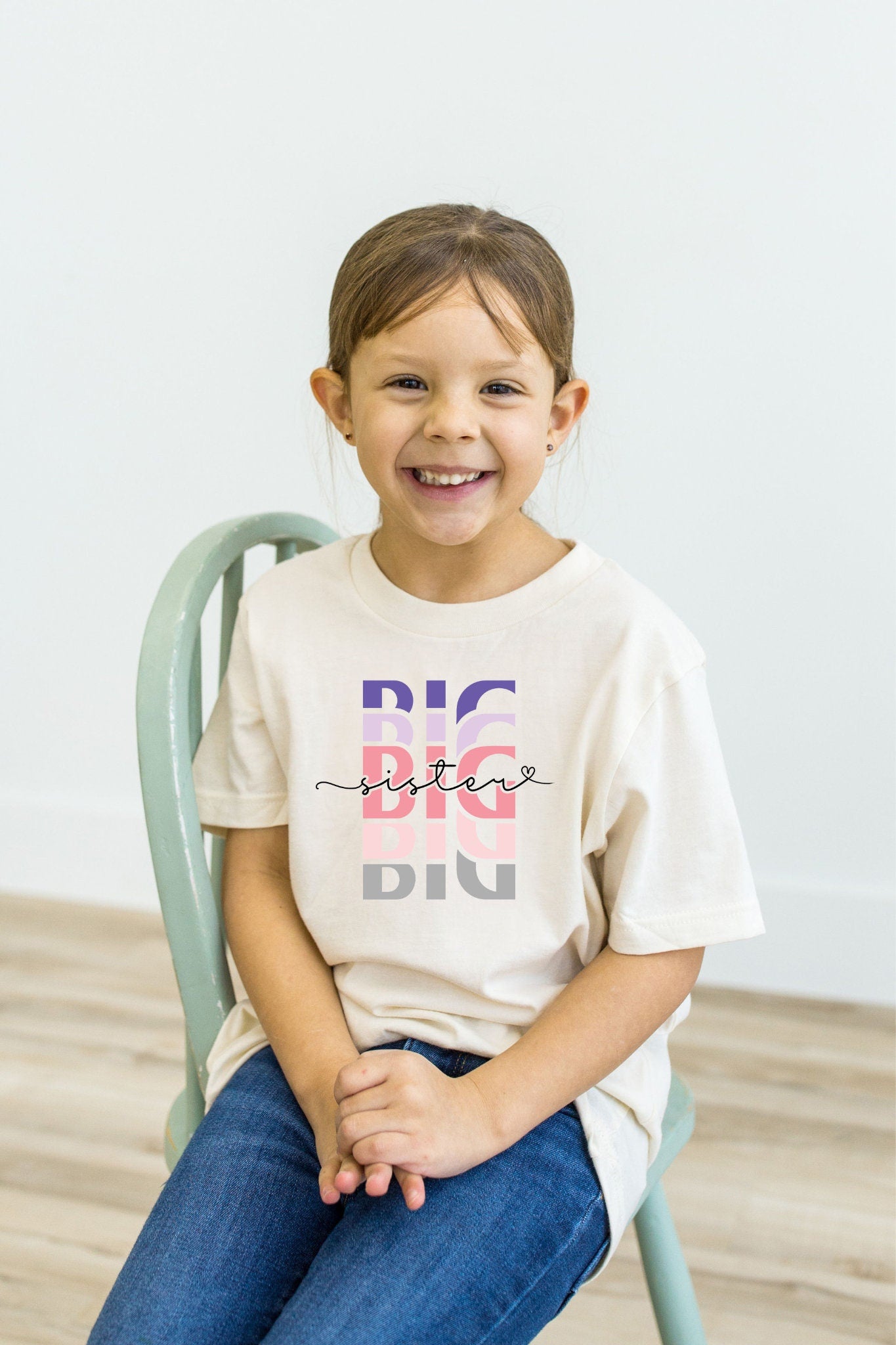 Big Sister Shirt, 2nd child announcement, Gift for new Sister, Trendy Sister Shirt