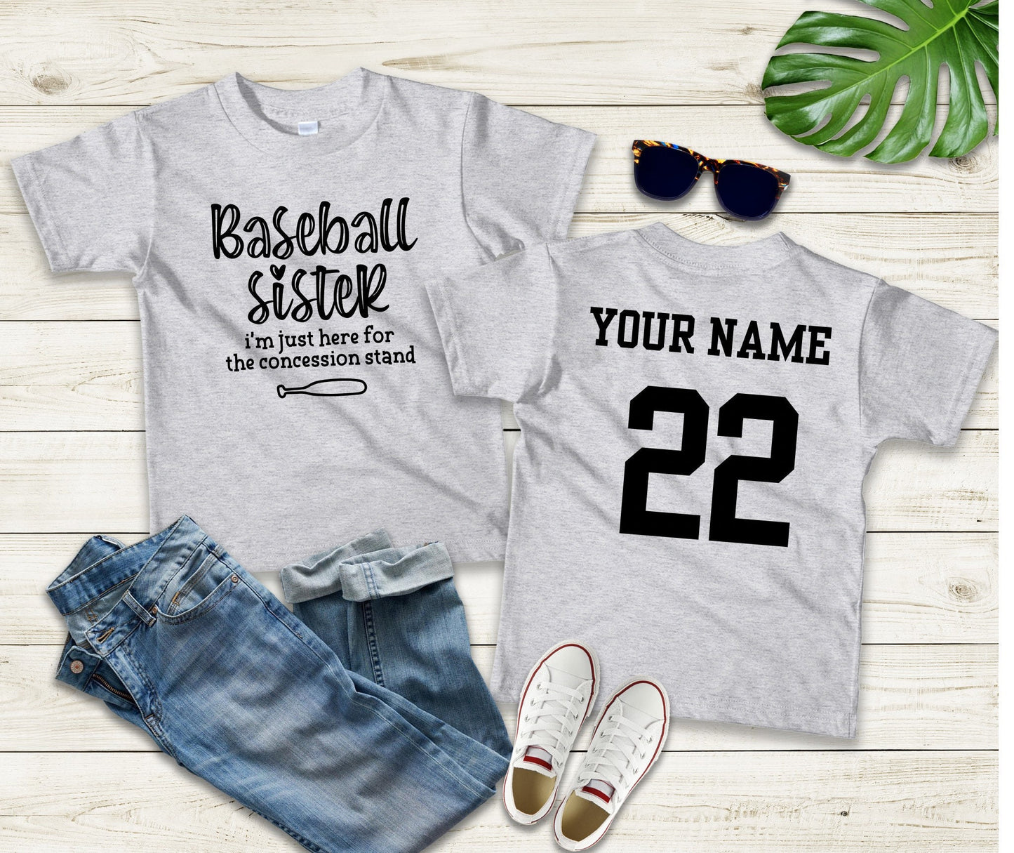 Baseball Sister Shirt, Just here for the concession stand sister shirt