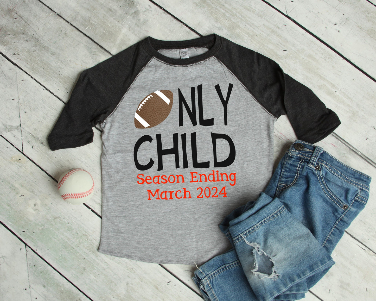 Only Child Season Ending football big brother shirt