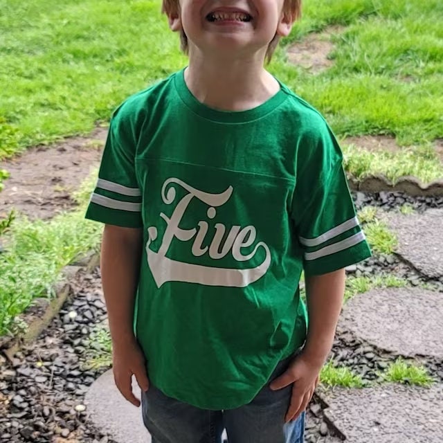 5th Birthday shirt, Football birthday shirt, Baseball Birthday Shirt, sports birthday shirt, youth football jersey, boys birthday party