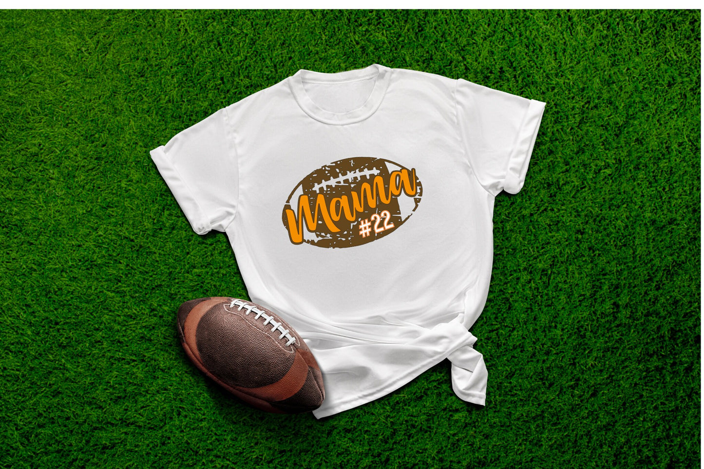 Football Mama Shirt, Personalized with Player Number