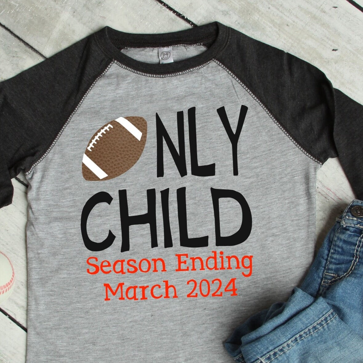 Only Child Season Ending football big brother shirt