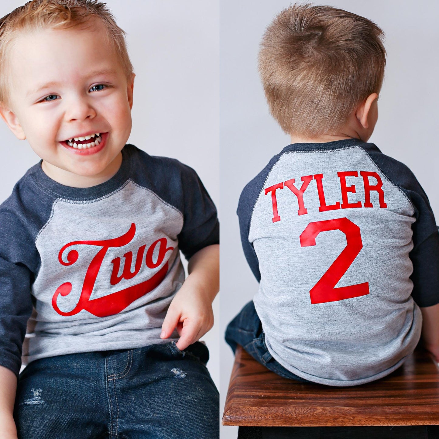 Unique Second Birthday Baseball Tee for Boys Sports Party