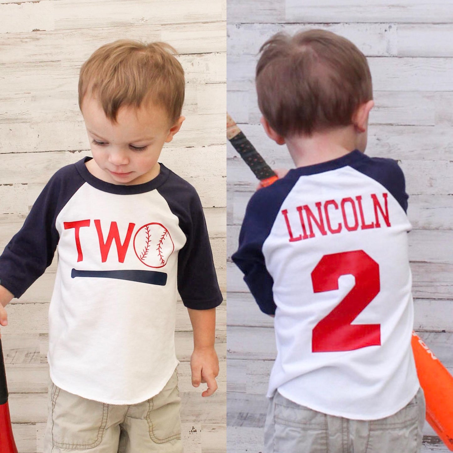 2nd birthday baseball shirt