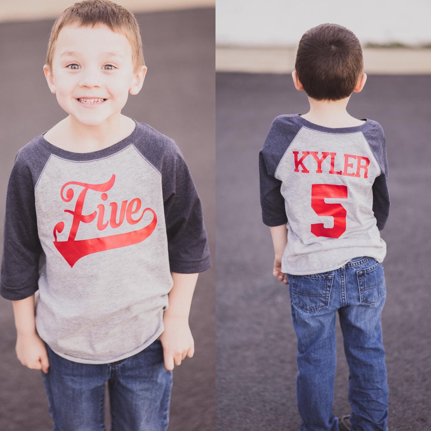5th birthday Baseball shirt