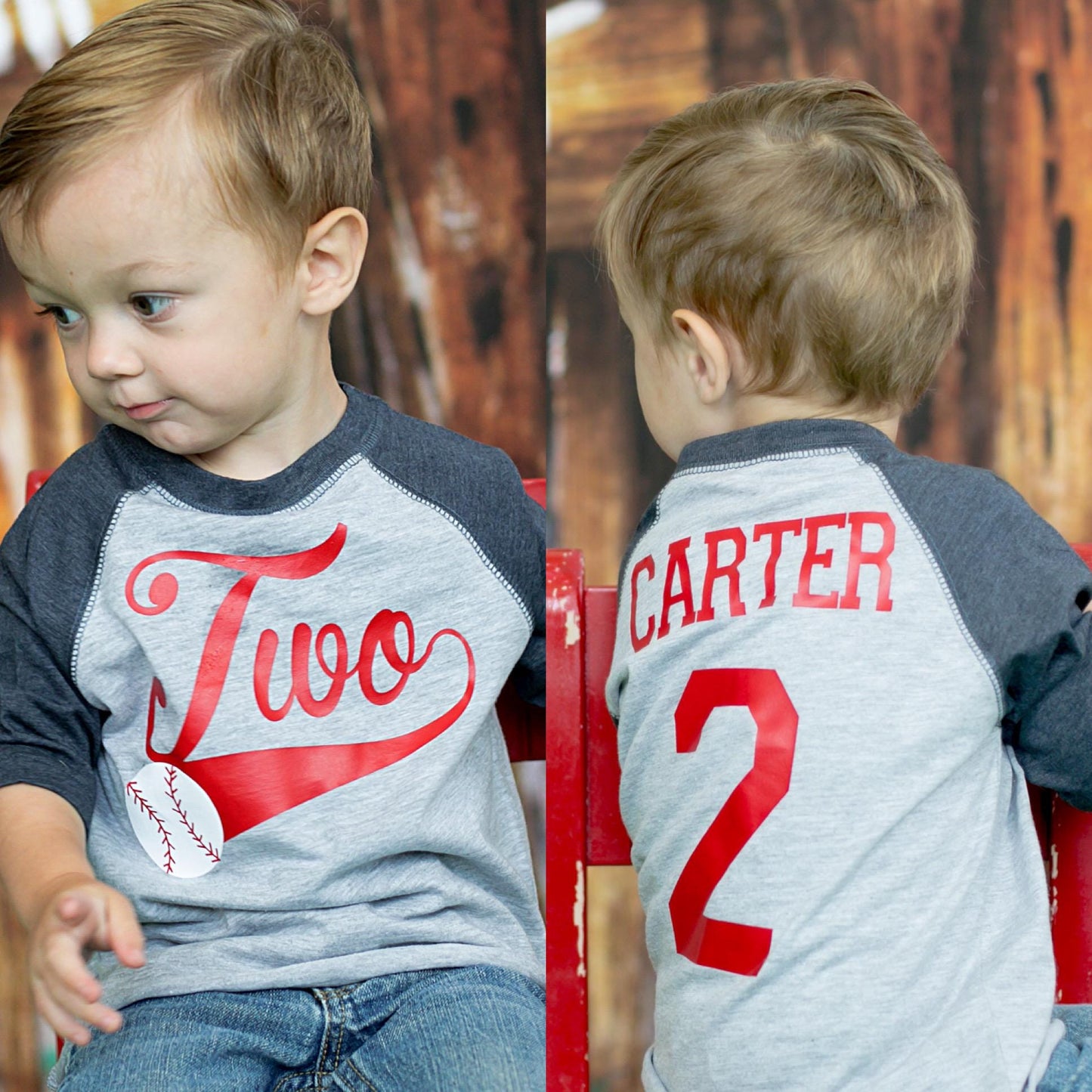 2nd birthday Baseball shirt