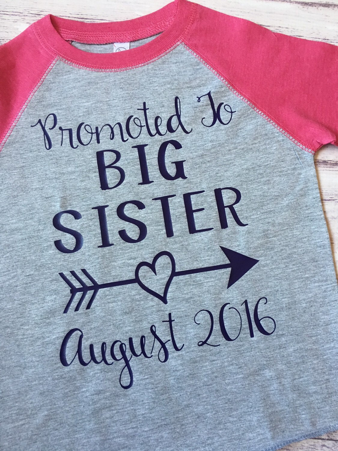 Promoted to Big Sister shirt, Pregnancy announcement shirt, Big Sister Finally, Gift for New Big Sister