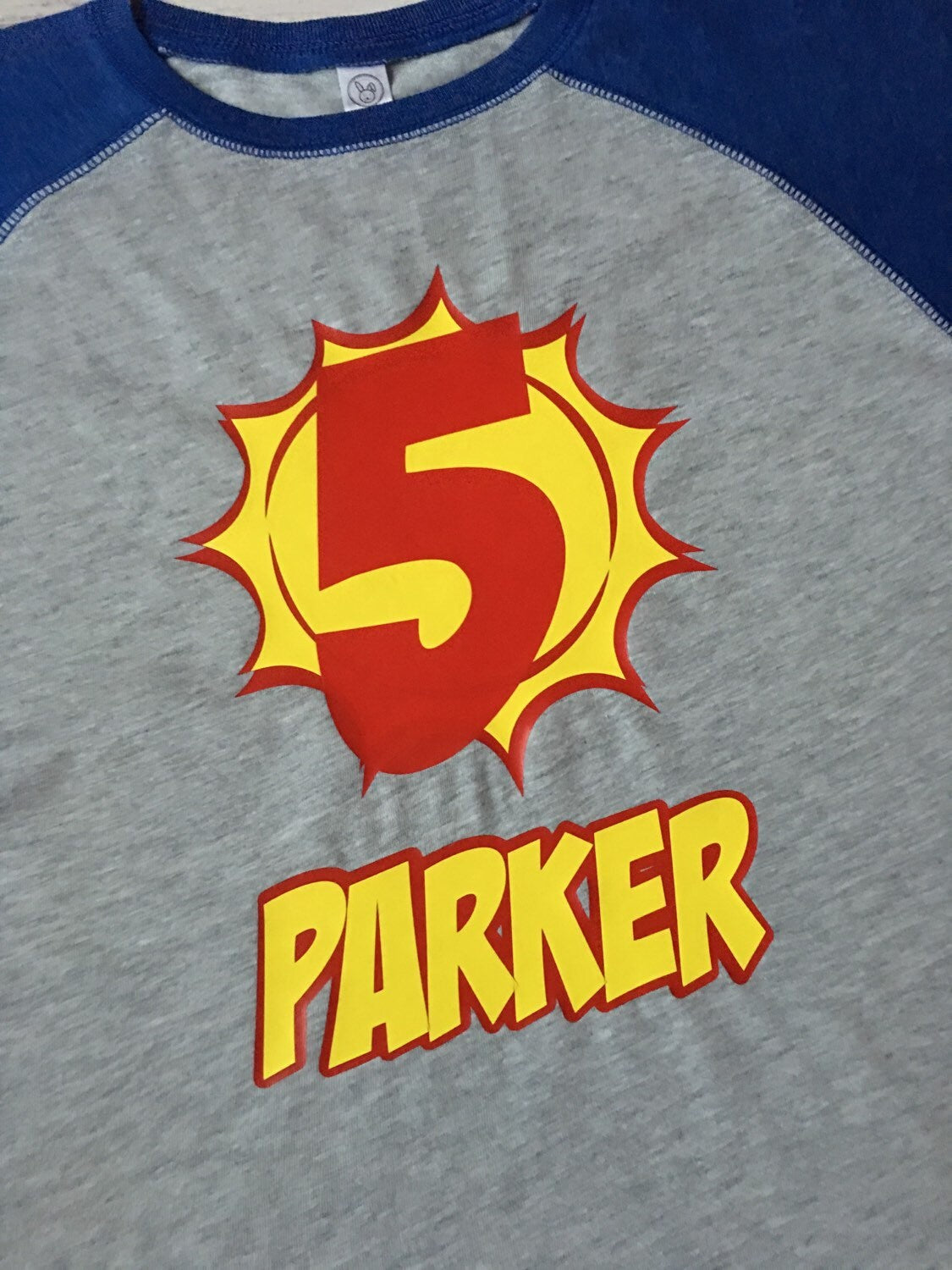 5th Birthday Superhero Birthday shirt
