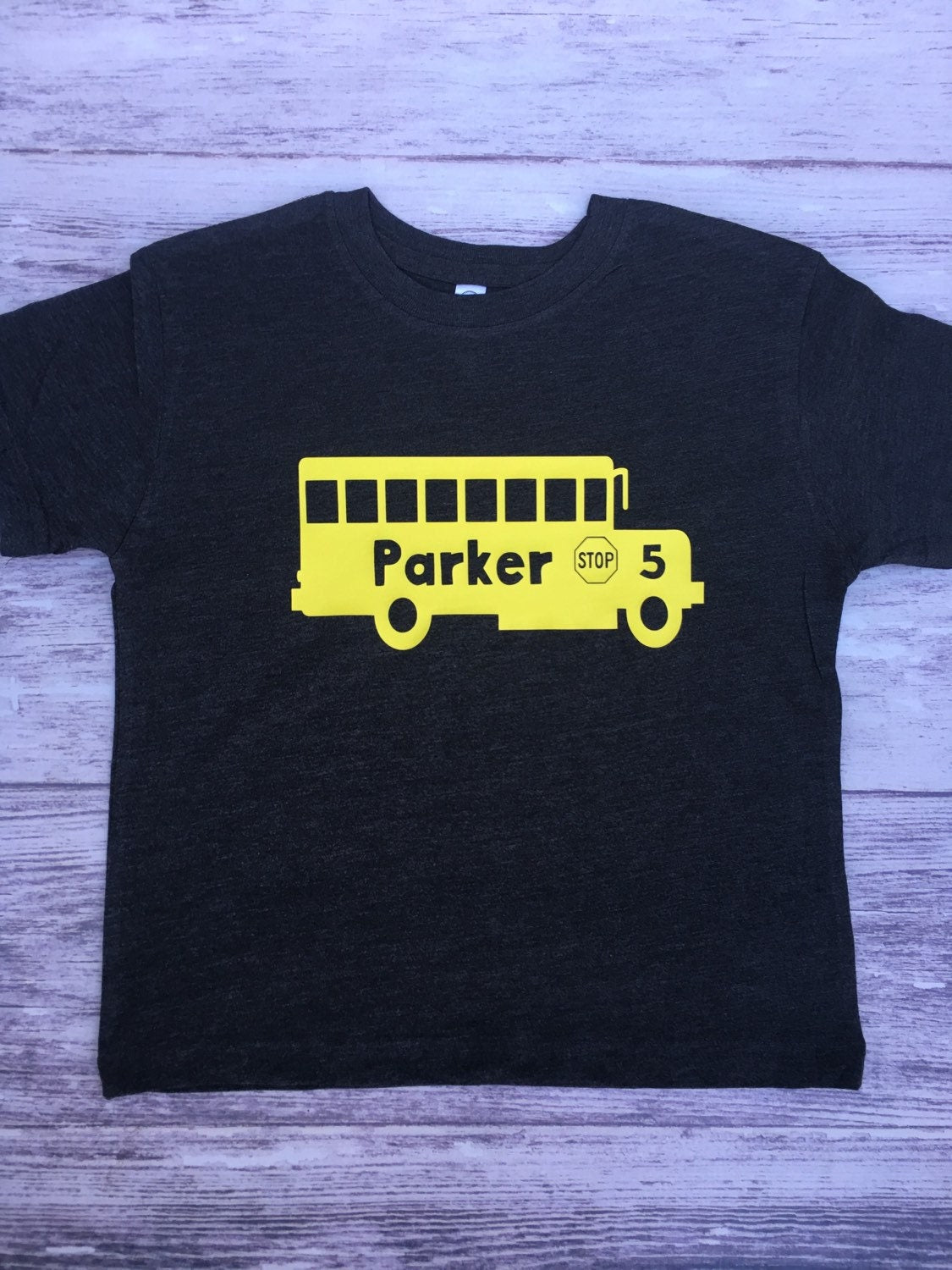 School Bus birthday shirt