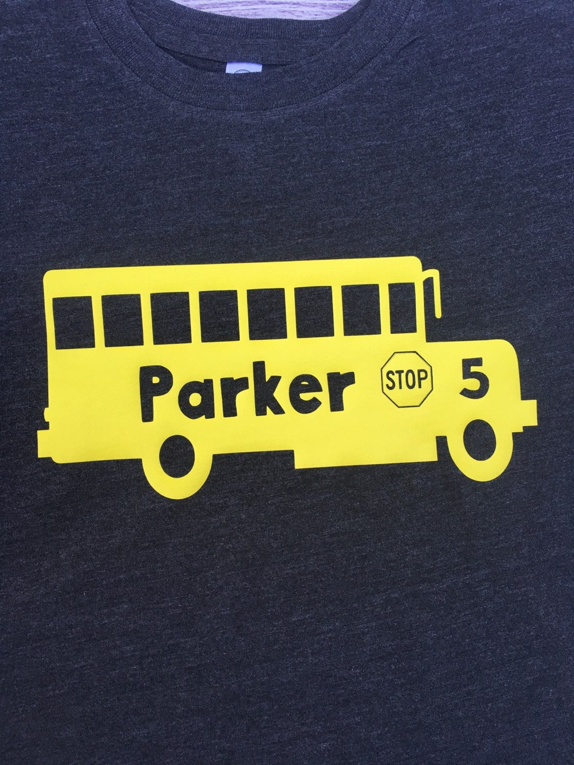 School Bus birthday shirt