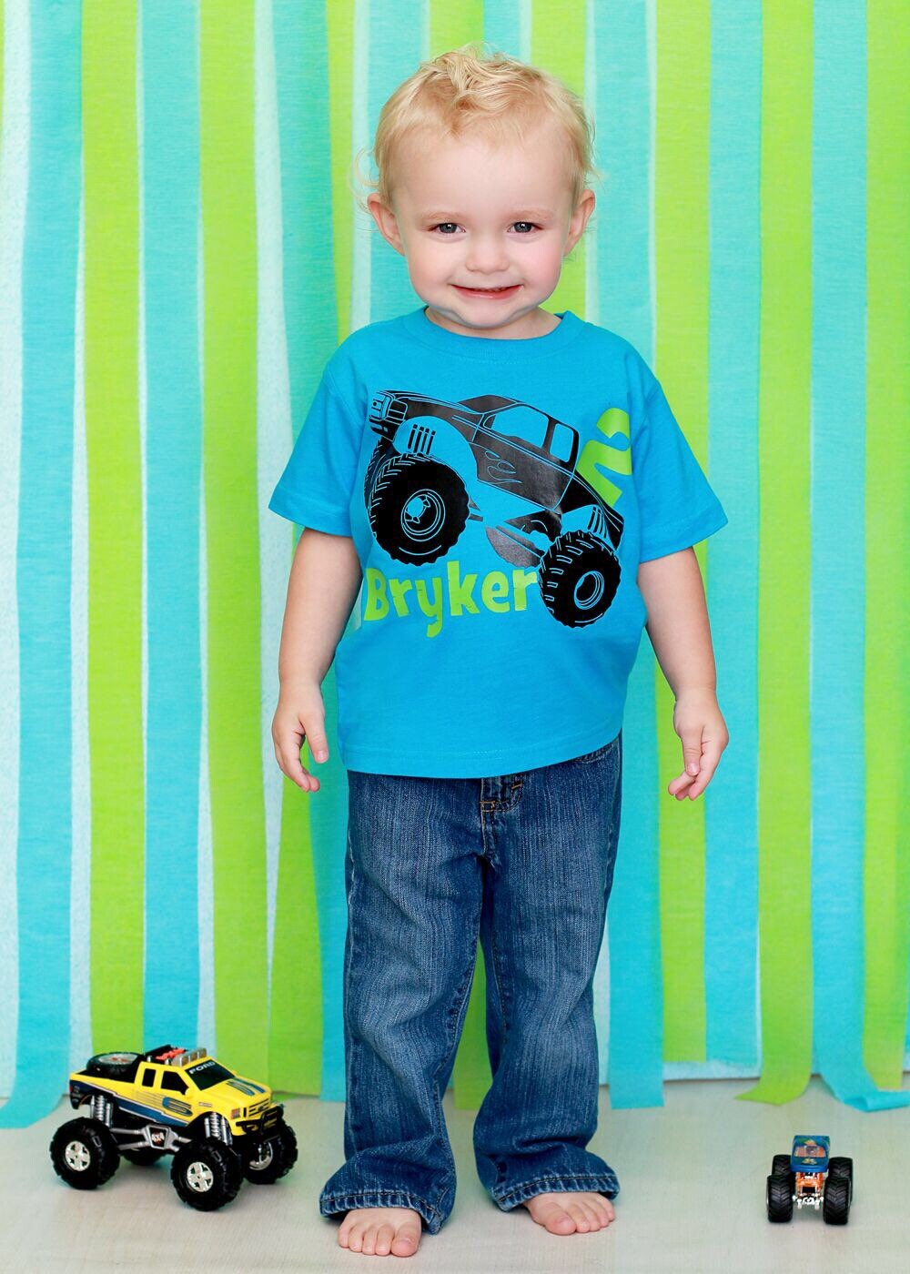 2nd birthday shirt, Monster Truck birthday shirt