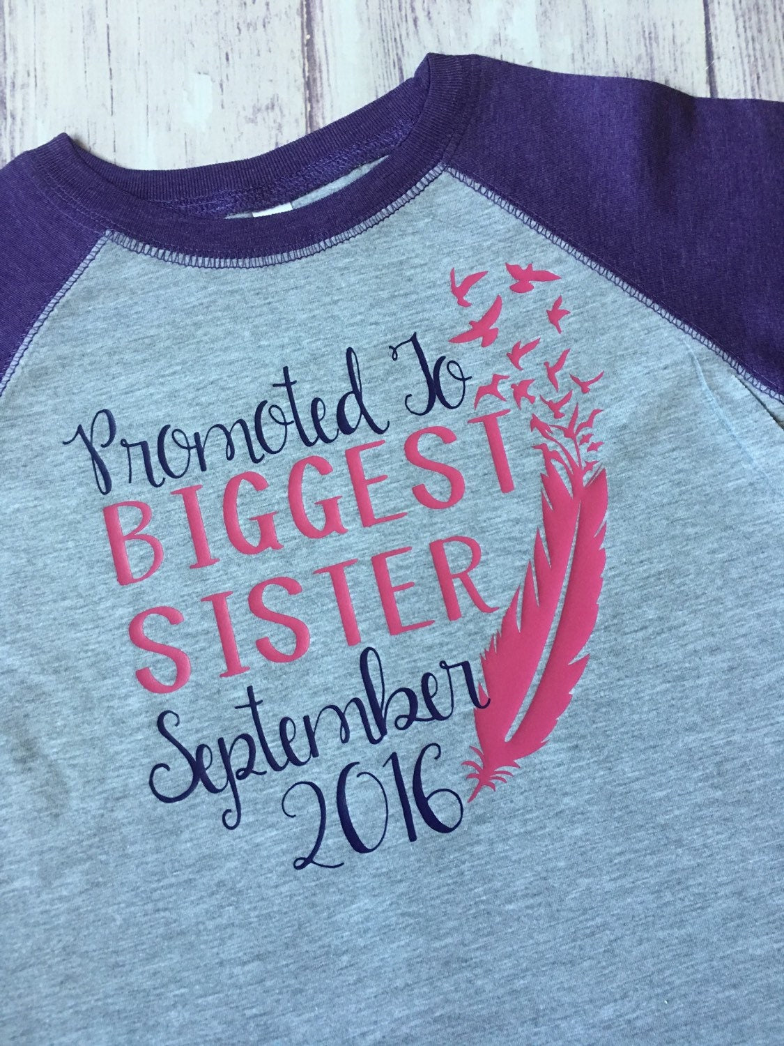 Promoted to Biggest Sister Shirt, Big Sister Again, Pregnancy Announcement Shirt