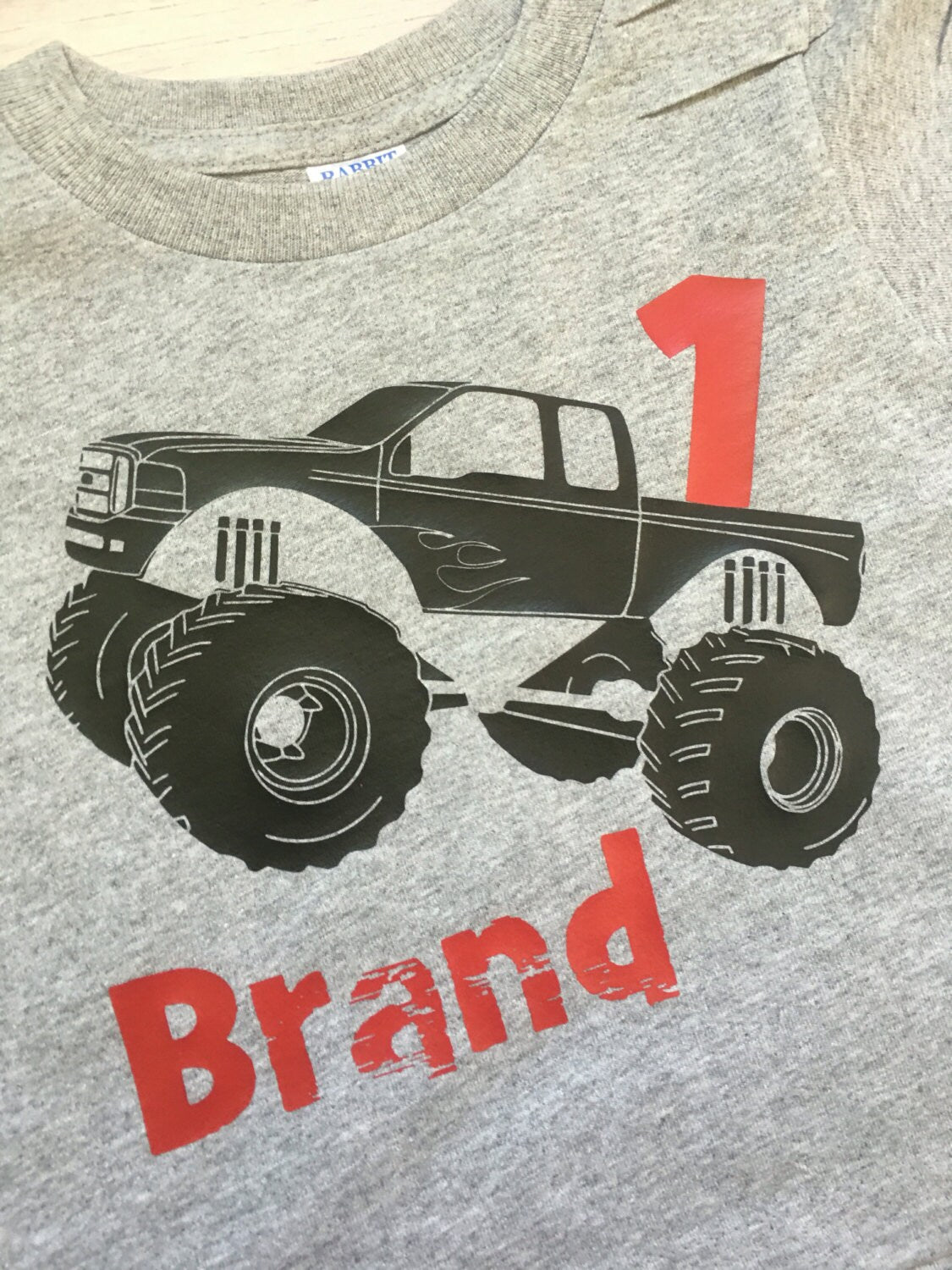 1st Birthday Monster Truck Shirt, Truck Party Shirt, First Birthday Tee