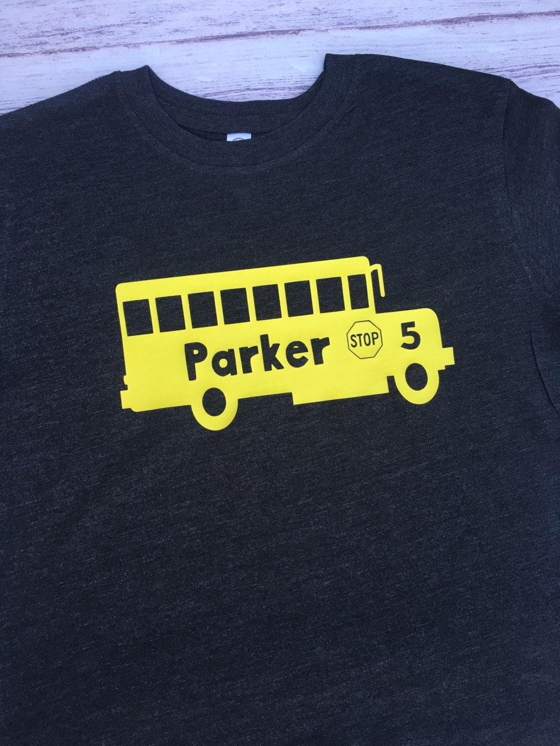School Bus birthday shirt