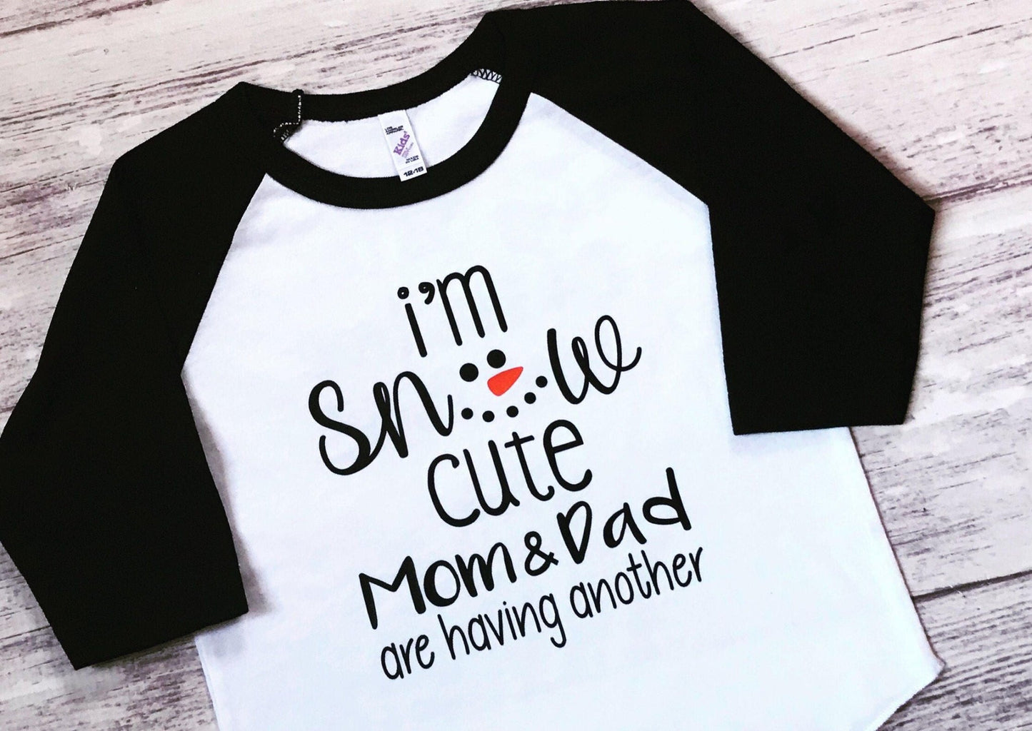 I'm snow cute my parents are having another Big Brother shirt - Purple Elephant MS