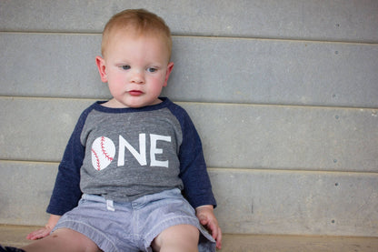 1st birthday Baseball shirt, Smash Cake Boy, 1 Year Old Gift, First birthday gift, Baseball Party - Purple Elephant MS