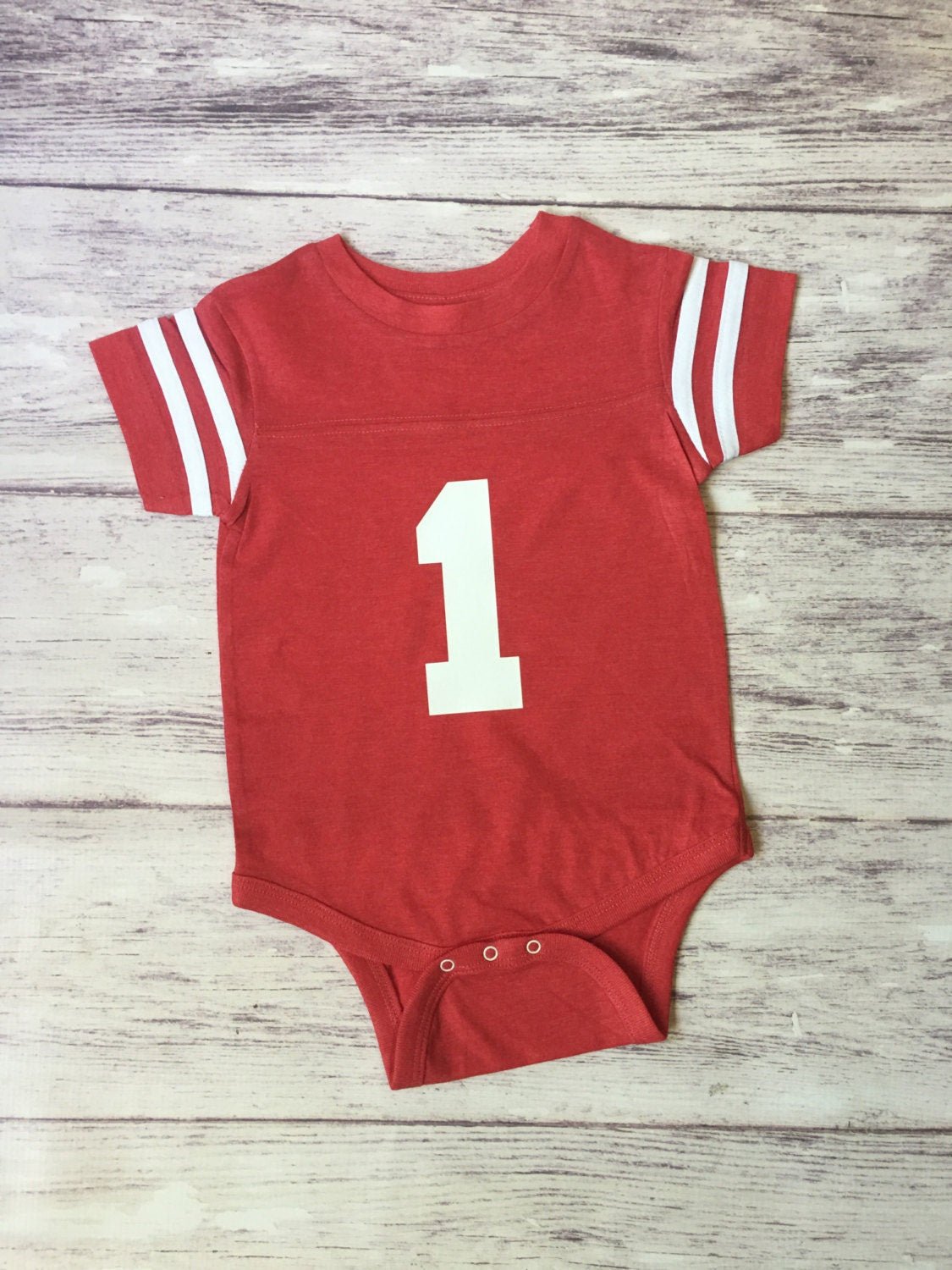 1st Birthday Shirt, Boys First Birthday, One Shirt, Cake Smash Outfit, Football Jersey, First Down, 1st Year Down - Purple Elephant MS