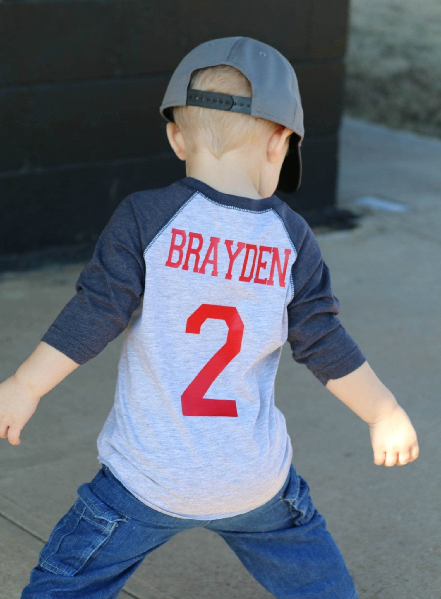 2nd Birthday Baseball Party Shirt, Gift for Two Year Old, Second Birthday Tee,, Boys Birthday T-Shirt - Purple Elephant MS