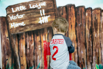 2nd birthday Baseball shirt - Purple Elephant MS