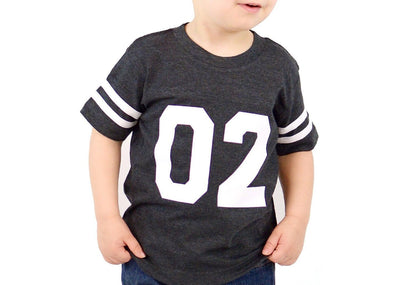 2nd Birthday Football Birthday shirt, Toddler Football Jersey Shirt, Gifts for Boys, Custom Football Tee - Purple Elephant MS