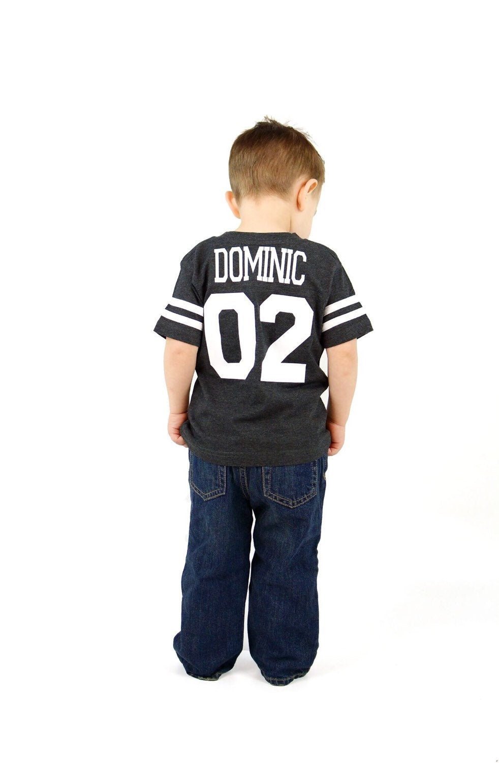 2nd Birthday Football Birthday shirt, Toddler Football Jersey Shirt, Gifts for Boys, Custom Football Tee - Purple Elephant MS