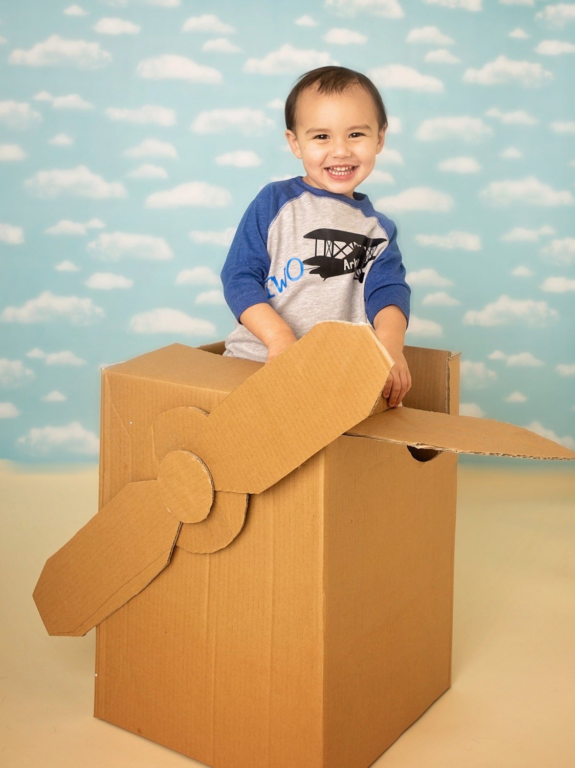 2nd Birthday Shirt, Airplane birthday shirt, plane birthday shirt, airplane birthday party - Purple Elephant MS