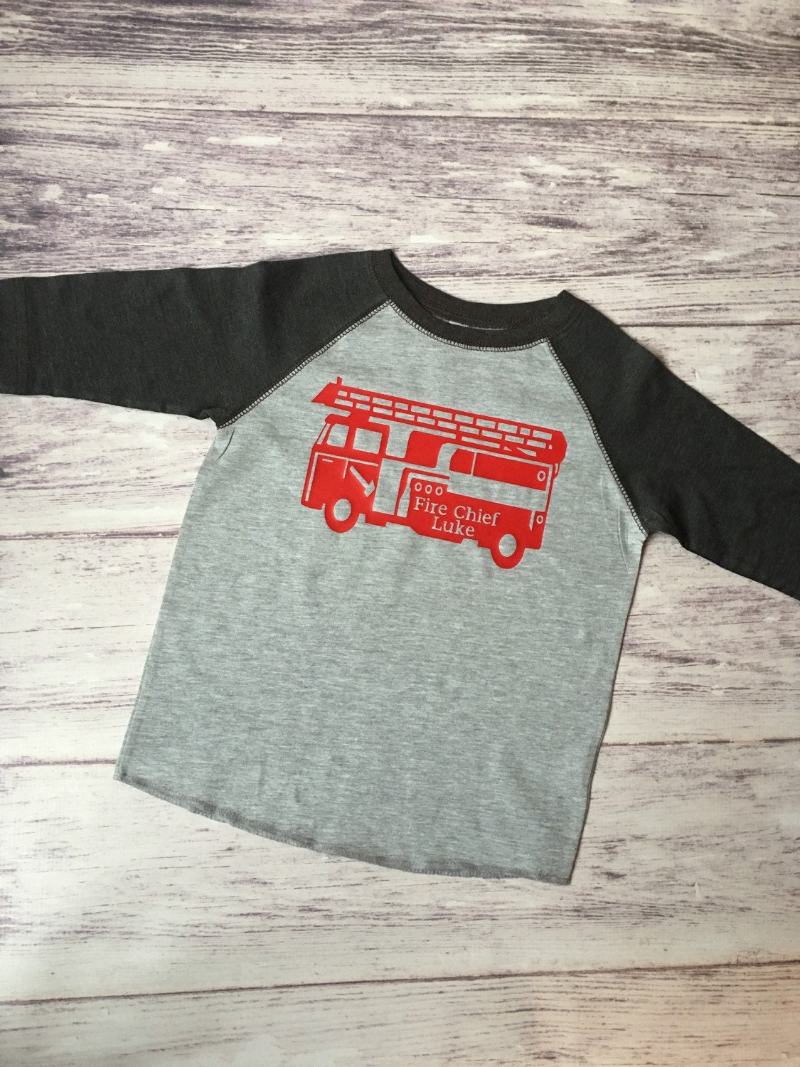 2nd birthday shirt, Firetruck Chief Birthday shirt, Fireman birthday shirt, Firetruck t-shirt, fire truck shirt, firetruck birthday party - Purple Elephant MS