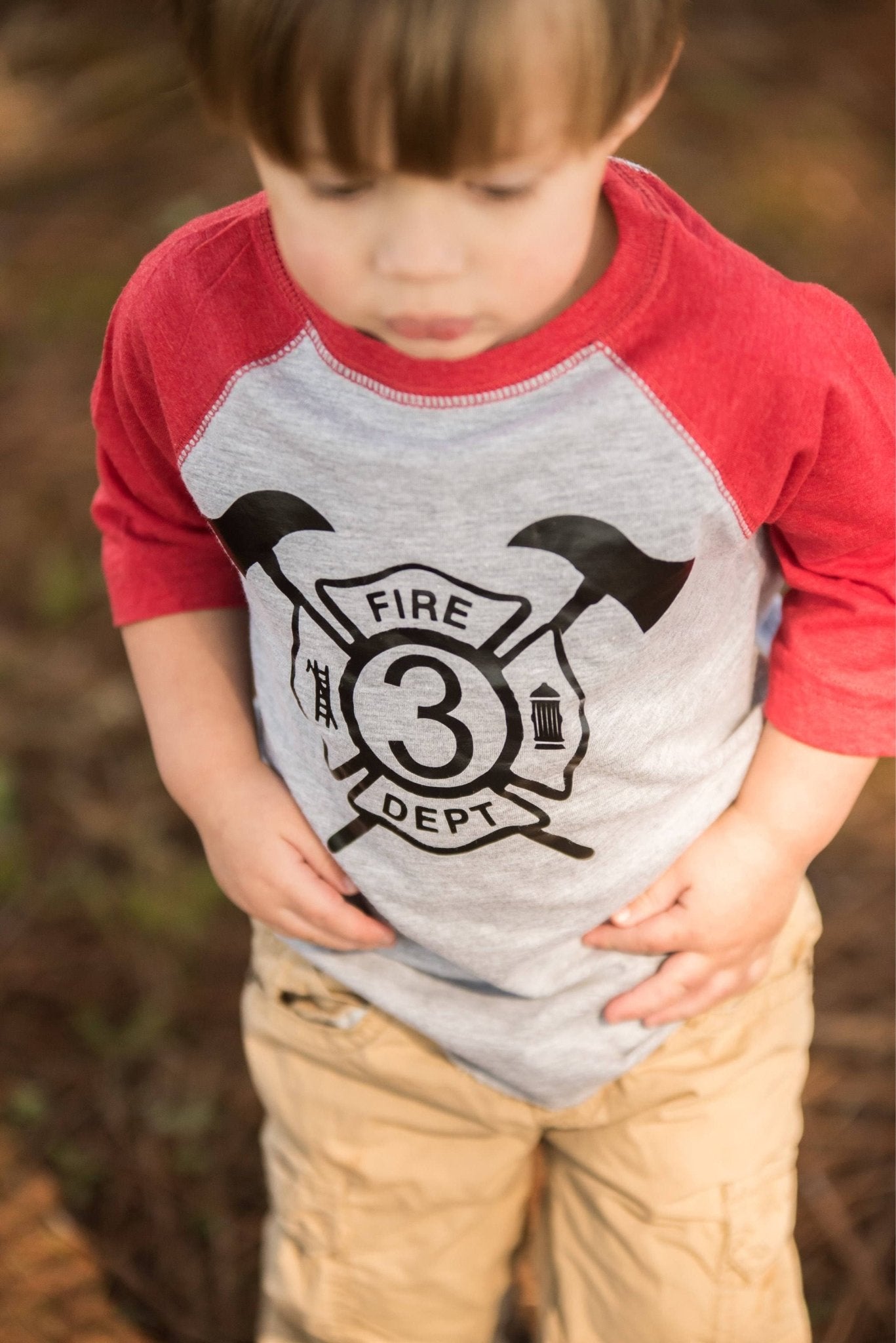 3rd Birthday Fireman shirt, Fireman Party, Fire man birthday shirt, - Purple Elephant MS