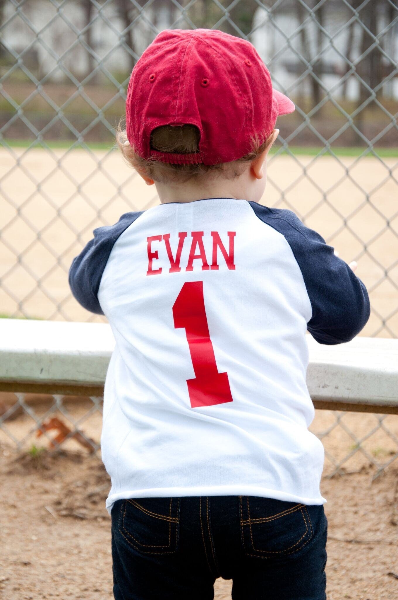 Baseball 1st birthday shirt - Purple Elephant MS