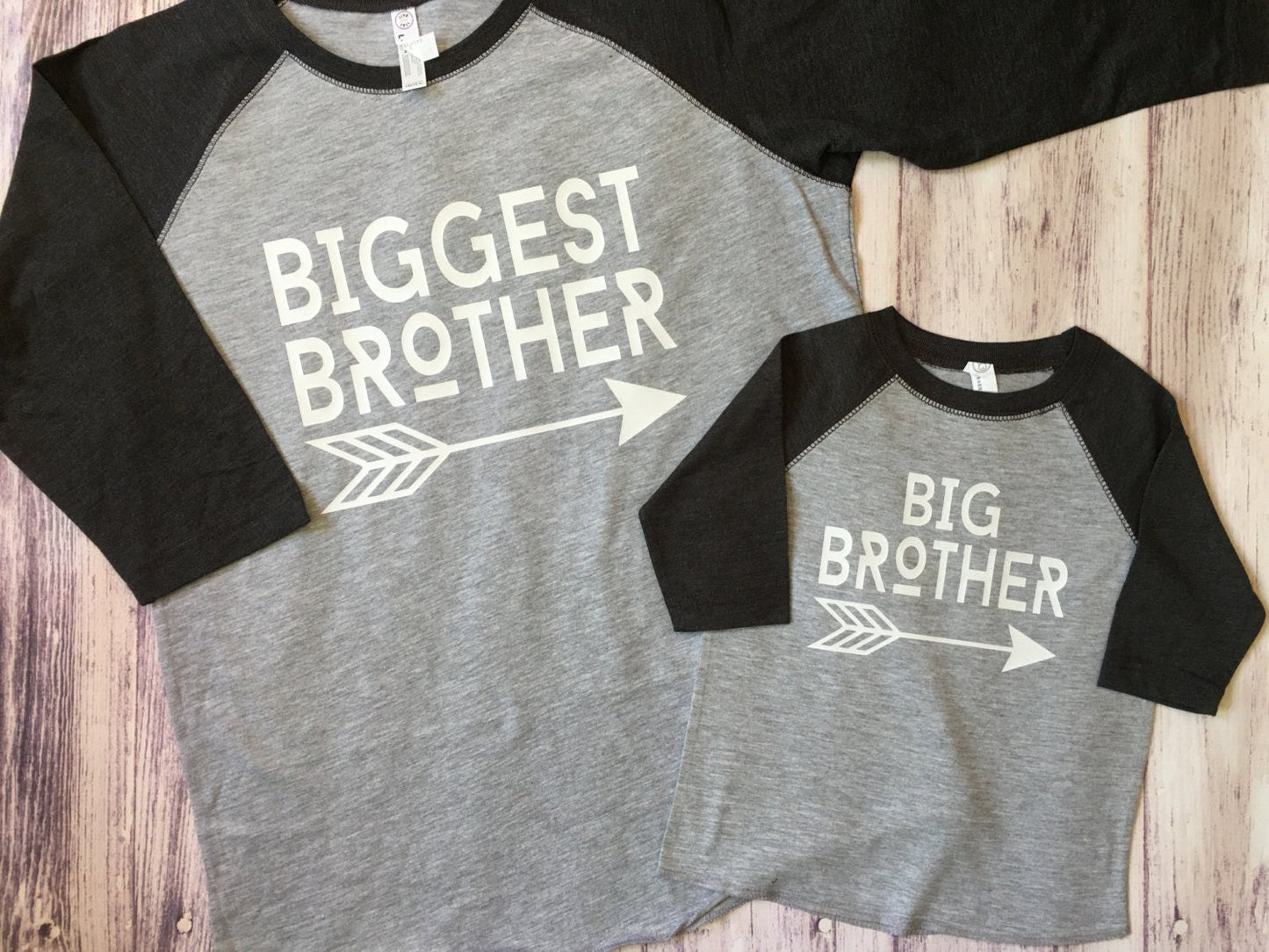 Big Brother & Biggest Brother shirts - Purple Elephant MS