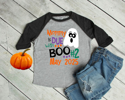 Big Brother Halloween Pregnancy Announcement Shirt - Purple Elephant MS