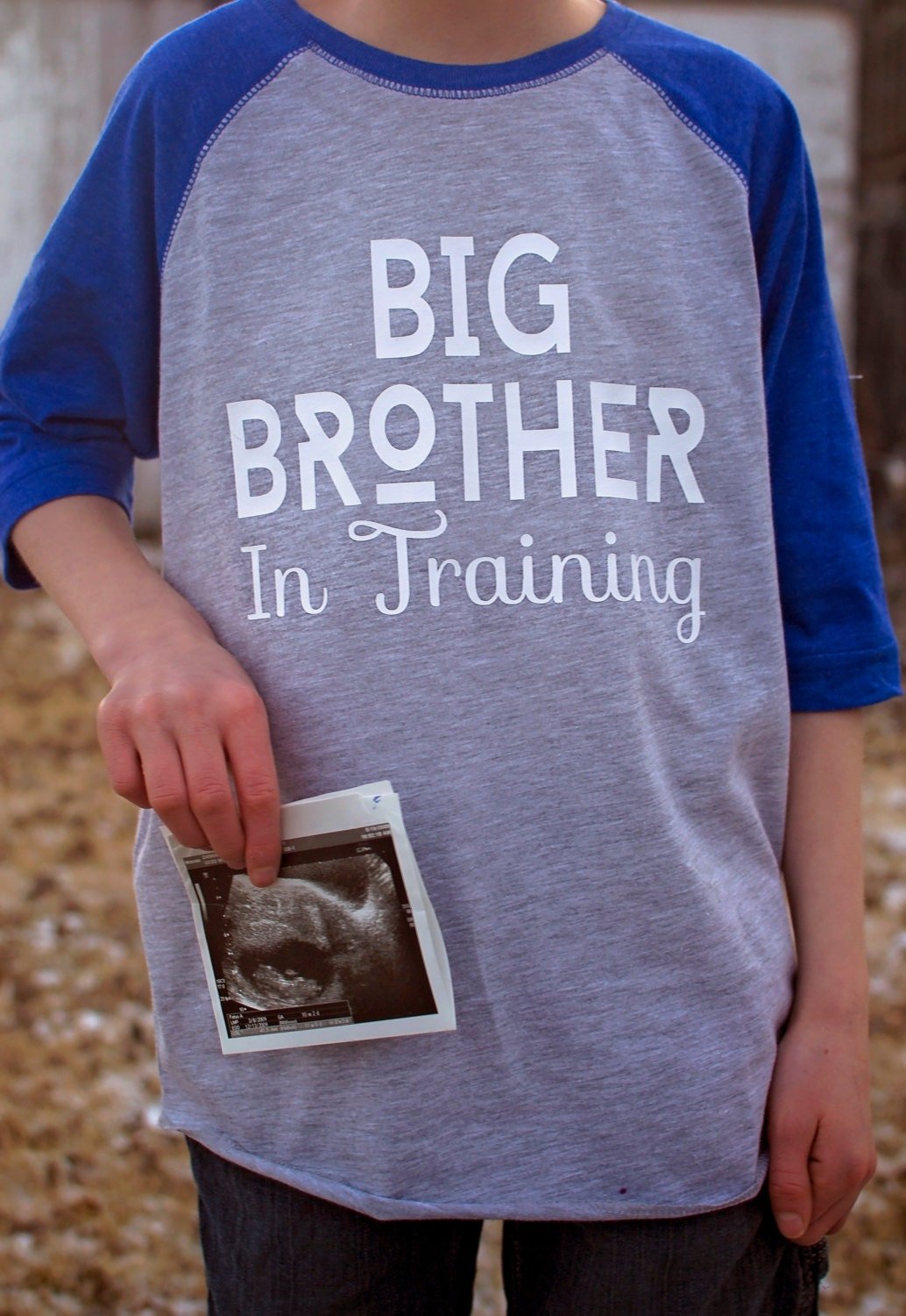 Big Brother In Training shirt - Purple Elephant MS