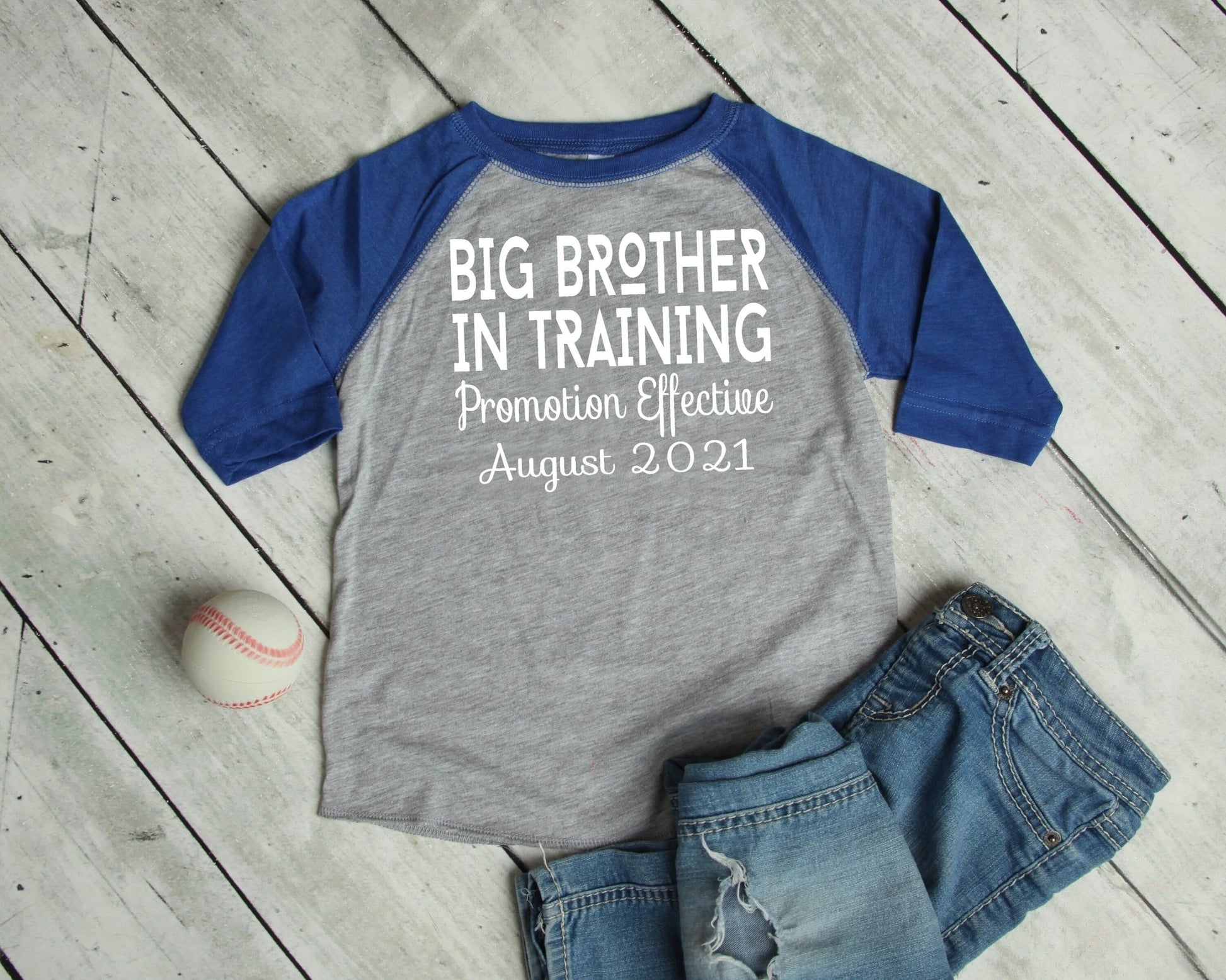 Big Brother In Training Shirt - Purple Elephant MS