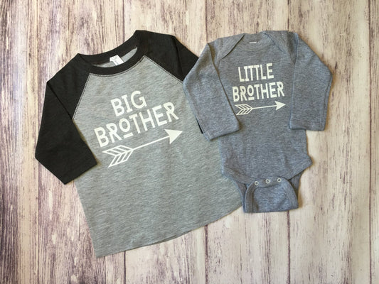 Big Brother & Little Brother shirts - Purple Elephant MS