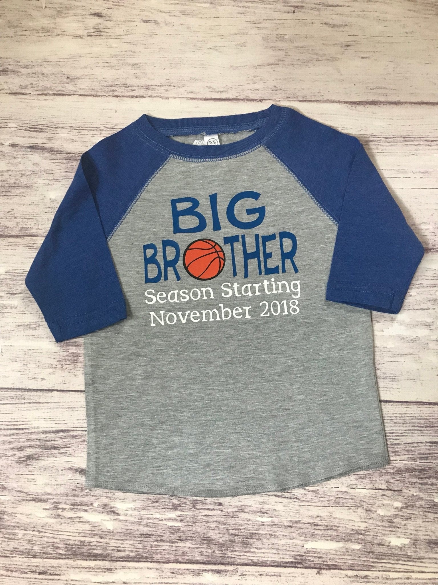 Big Brother Season Starting, basketball big brother shirt - Purple Elephant MS