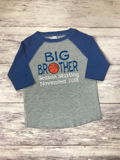 Big Brother Season Starting, basketball big brother shirt - Purple Elephant MS