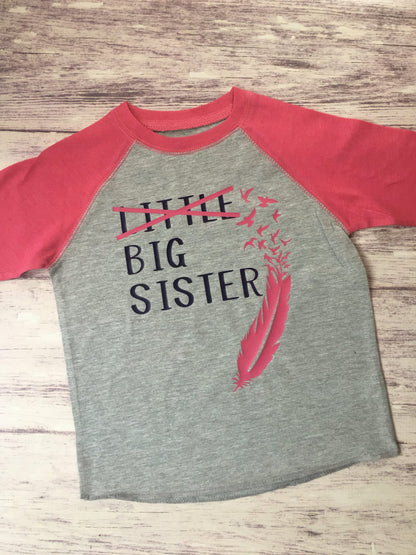 Big sister shirt, promoted to big sister shirt, pregnancy announcement shirt, soon to be big sister shirt, new baby announcement, big sister - Purple Elephant MS