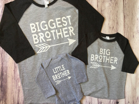 Biggest Big and Little Brother shirt - Purple Elephant MS