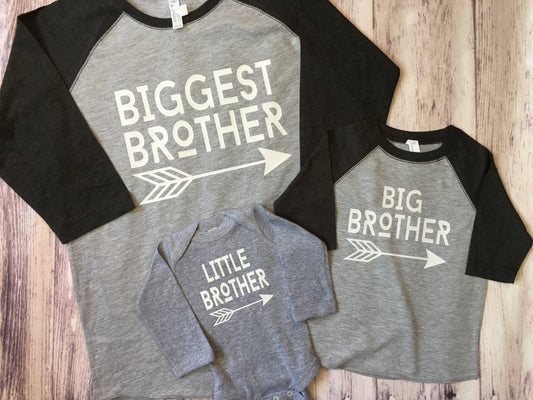Biggest Big and Little Brother shirt - Purple Elephant MS